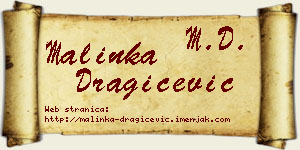 Malinka Dragičević vizit kartica